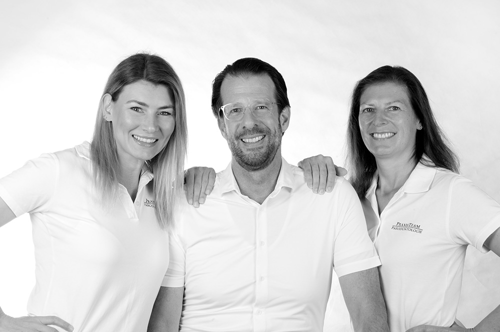 Gruppenfoto der Behandler Dragana Vasilijevic, Achim Lehnert und Yvonne Hellwig